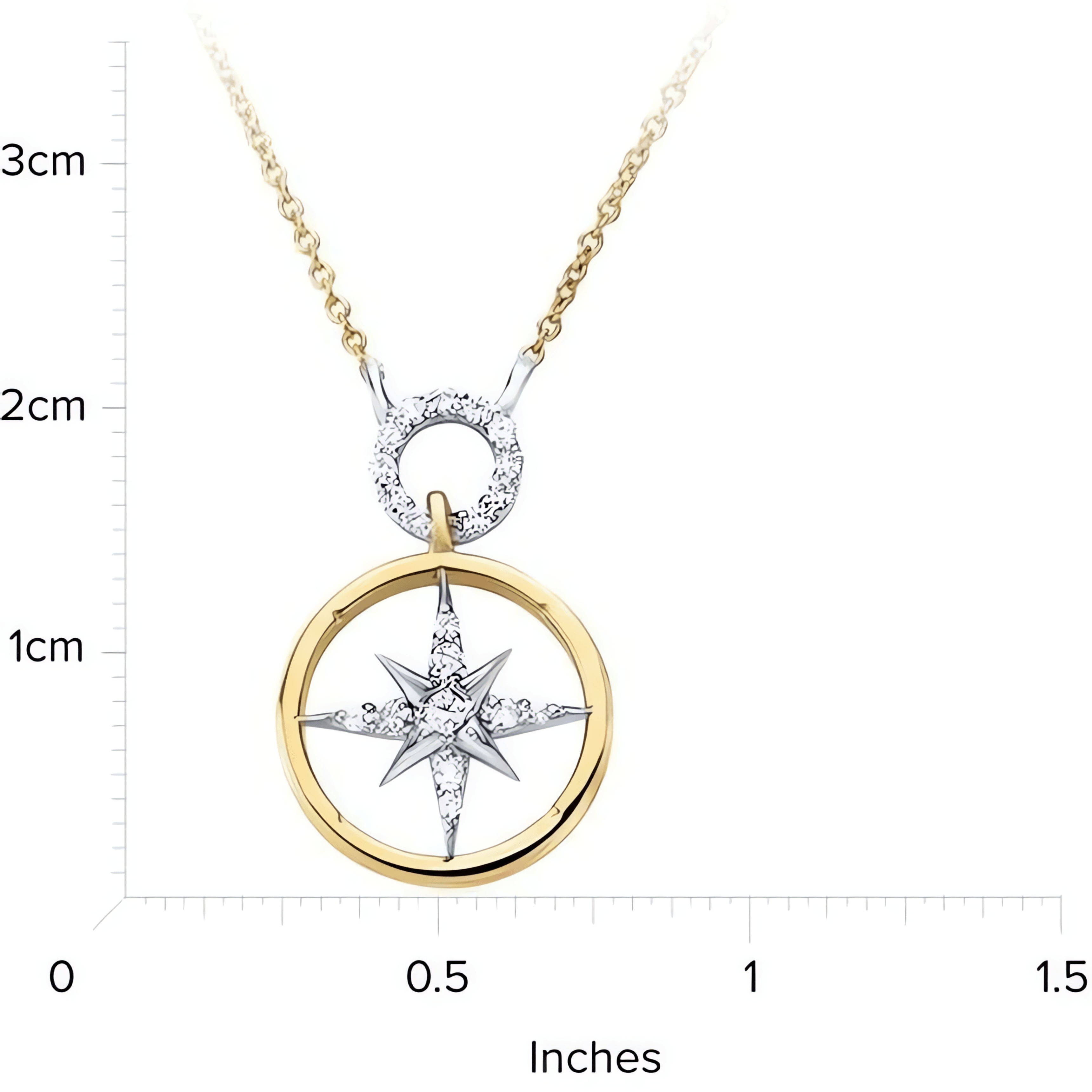 18kt Yellow Gold/measurement