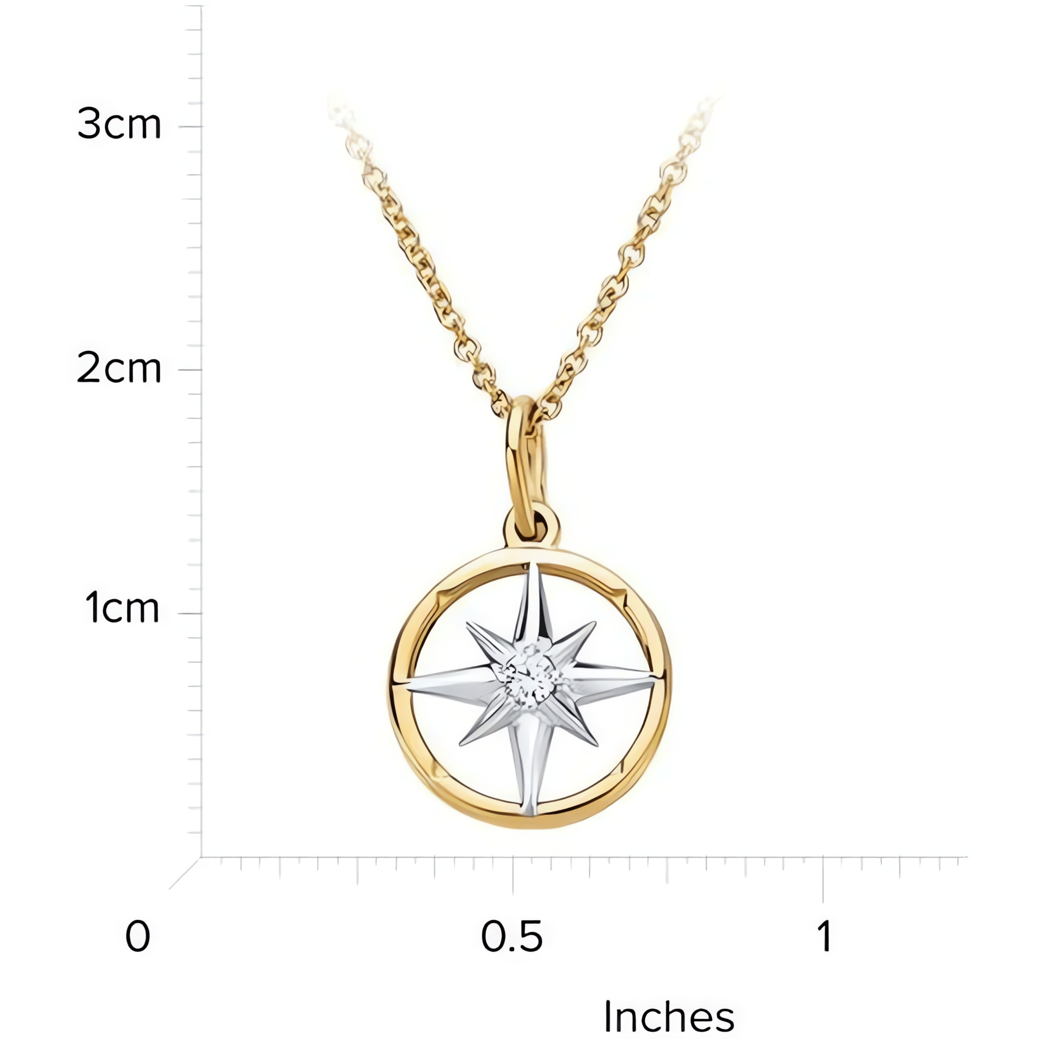 18kt Yellow Gold/measurement