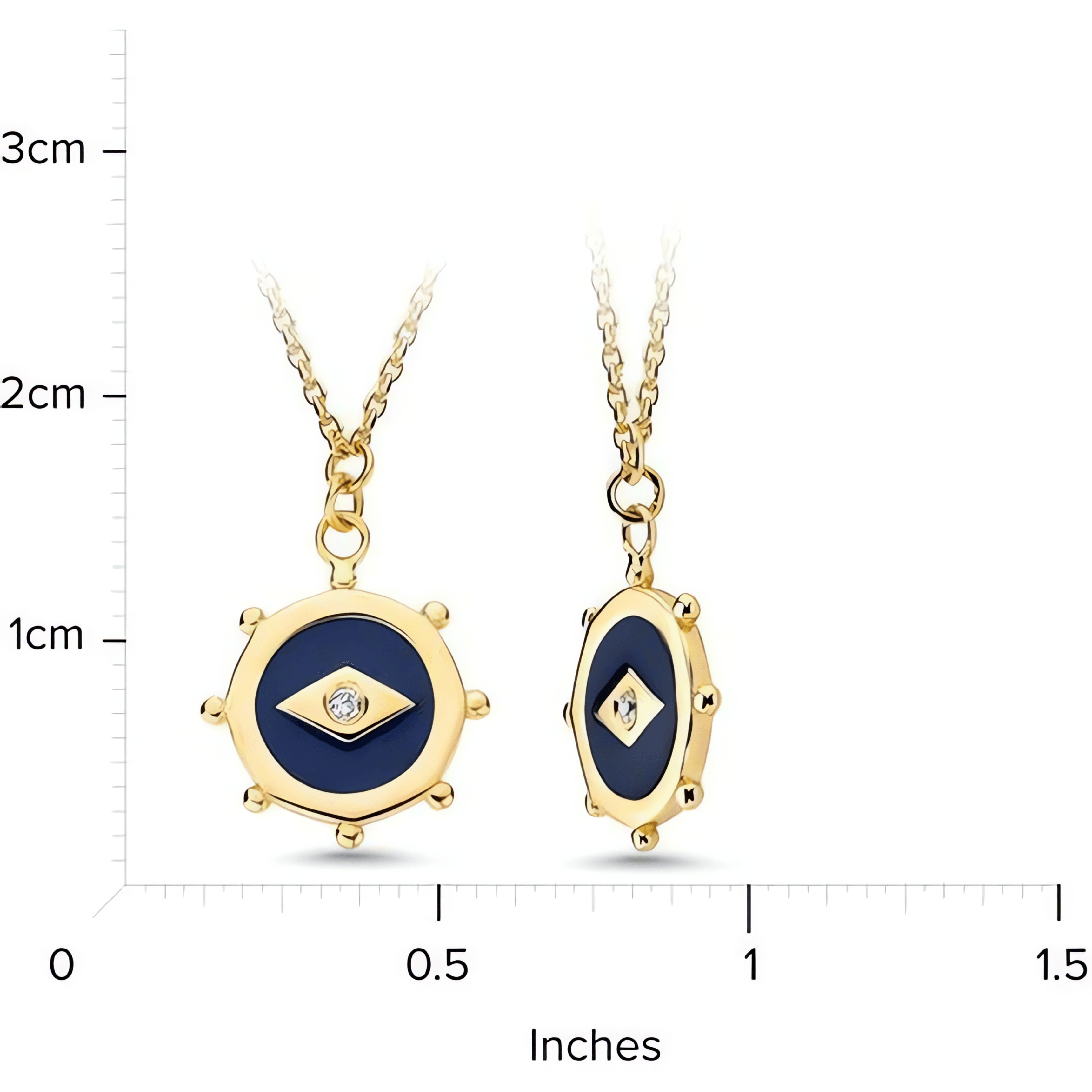 14kt Yellow Gold/measurement