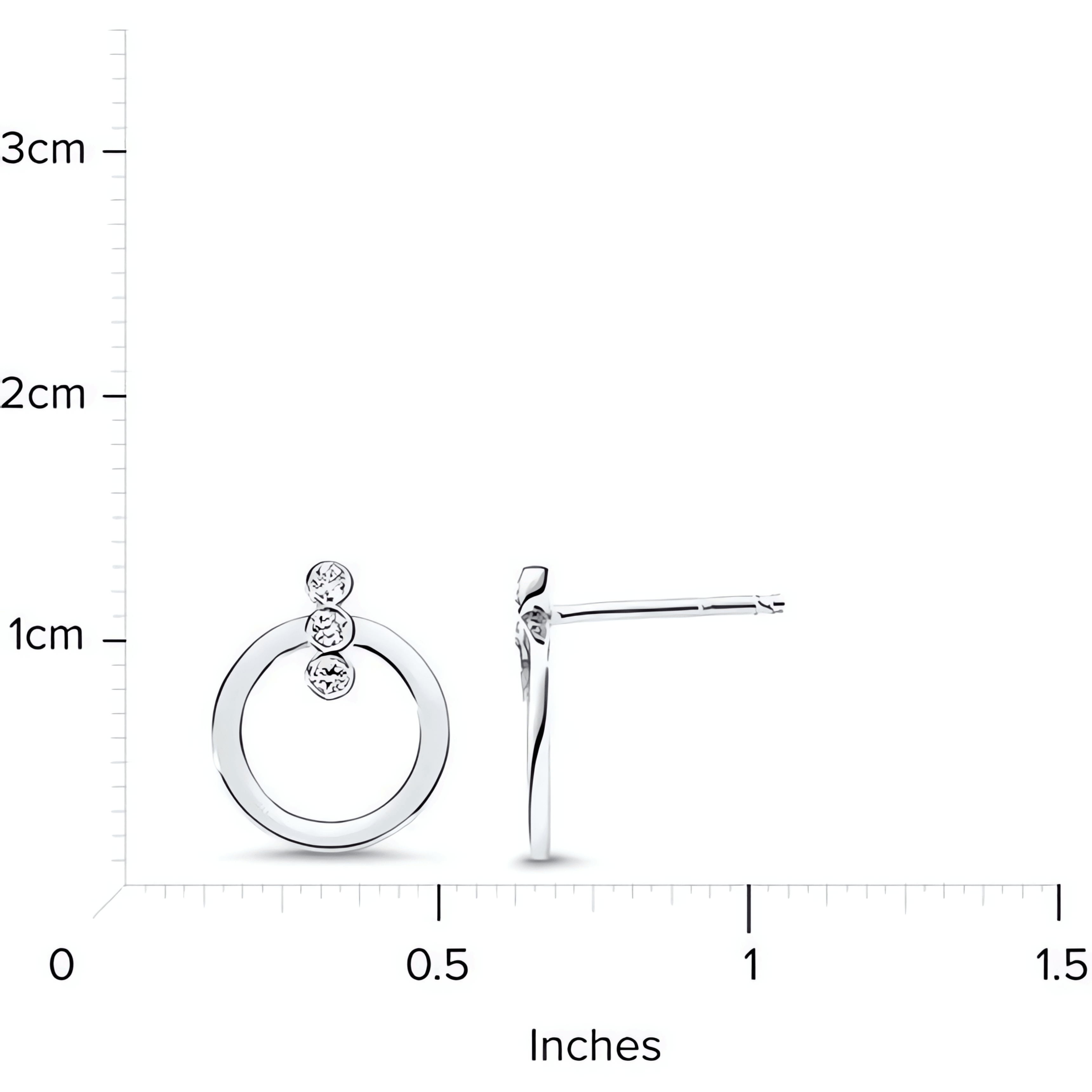 14kt White Gold/measurement