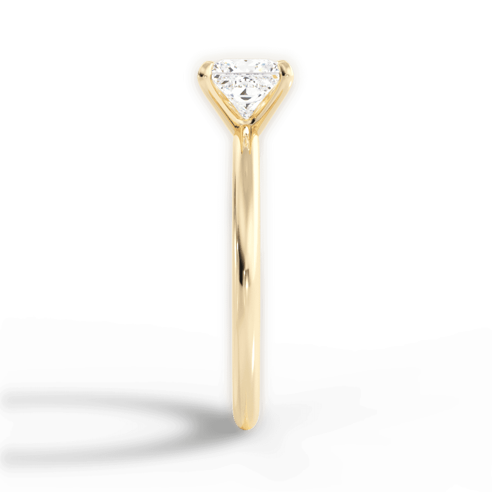 14kt Yellow Gold/18kt Yellow Gold/princess/side