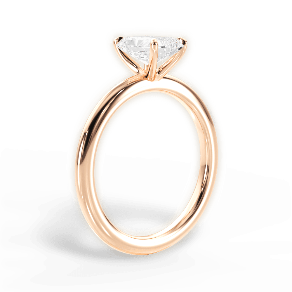 14kt Rose Gold/18kt Rose Gold/radiant/front