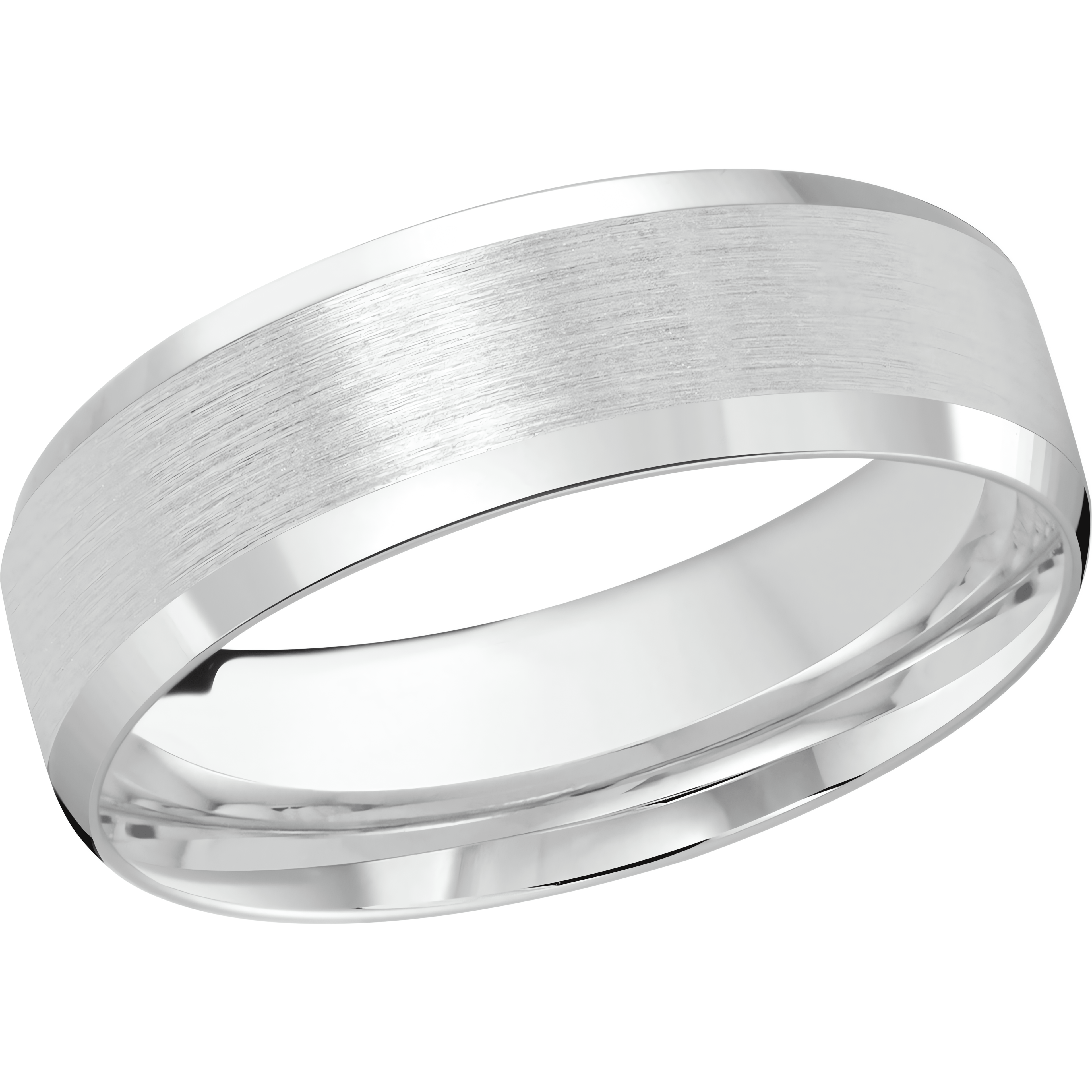 14kt white gold / 7 mm / top