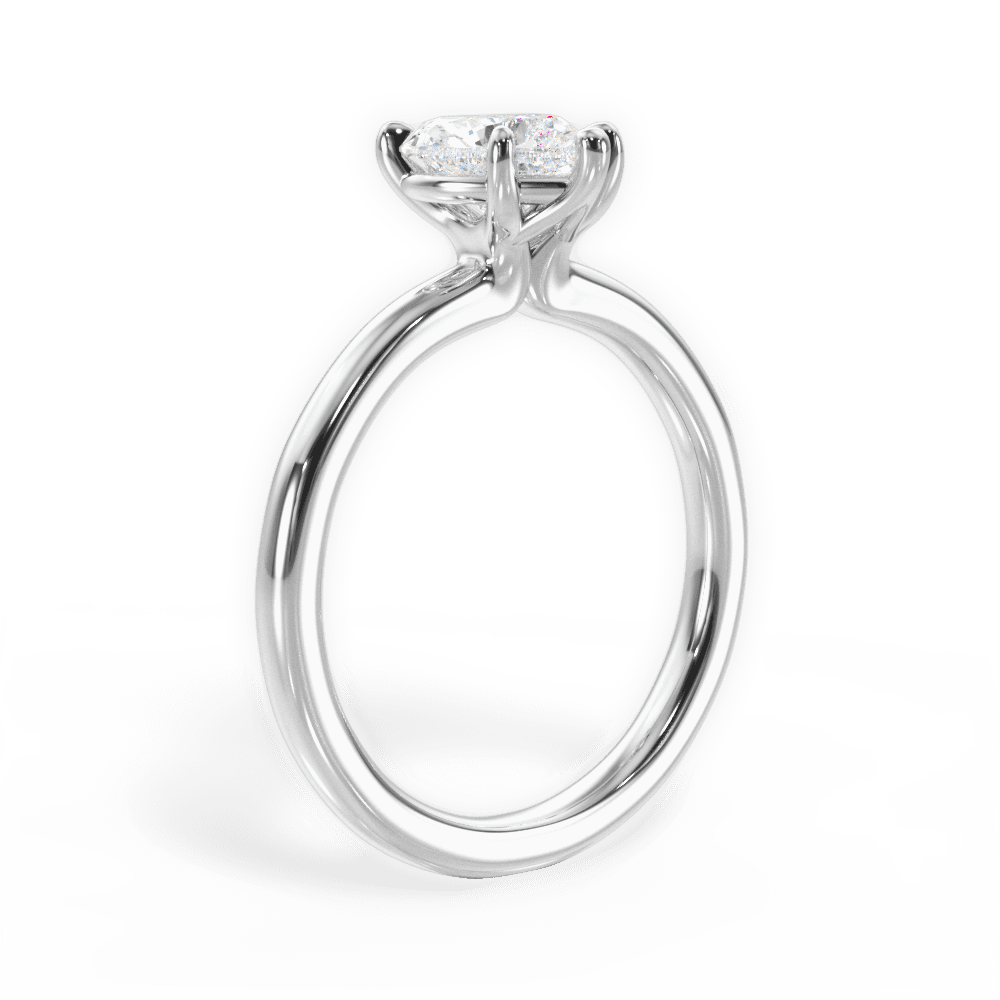 14kt White Gold/18kt White Gold/Platinum/heart/front