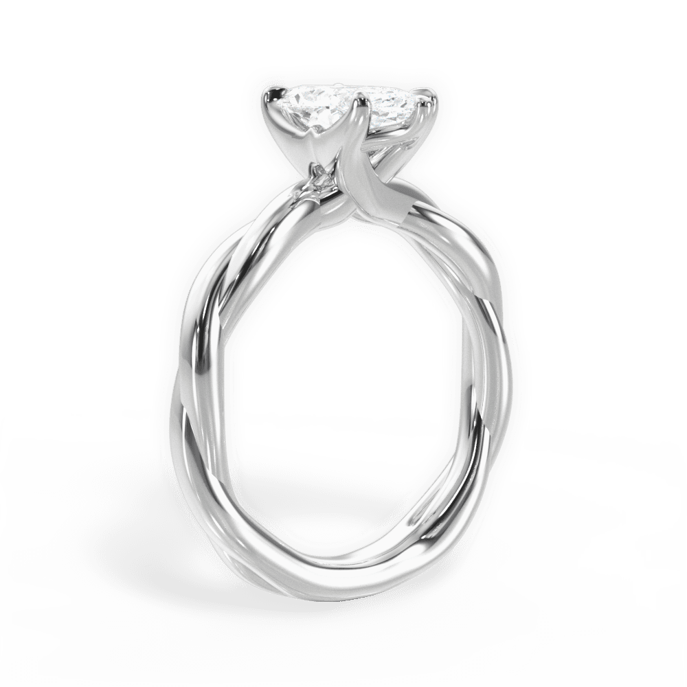 14kt White Gold/18kt White Gold/Platinum/marquise/front