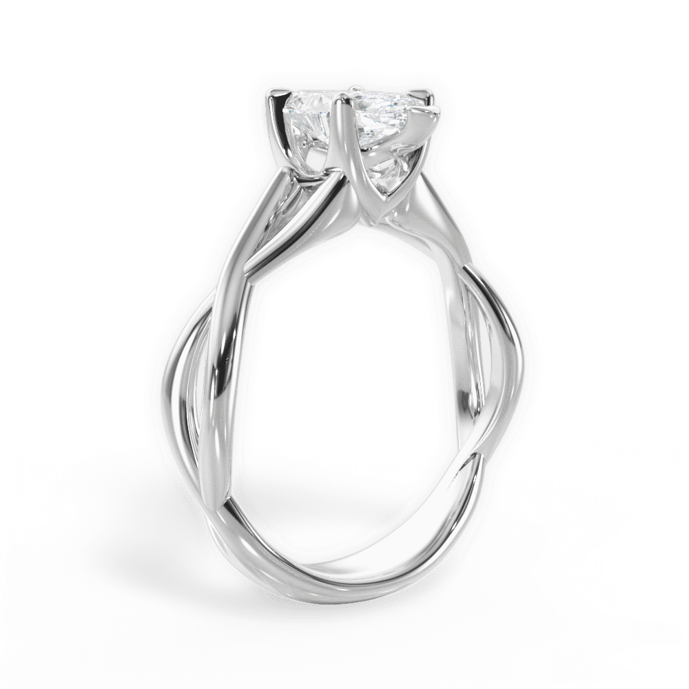 14kt White Gold/18kt White Gold/Platinum/marquise/front