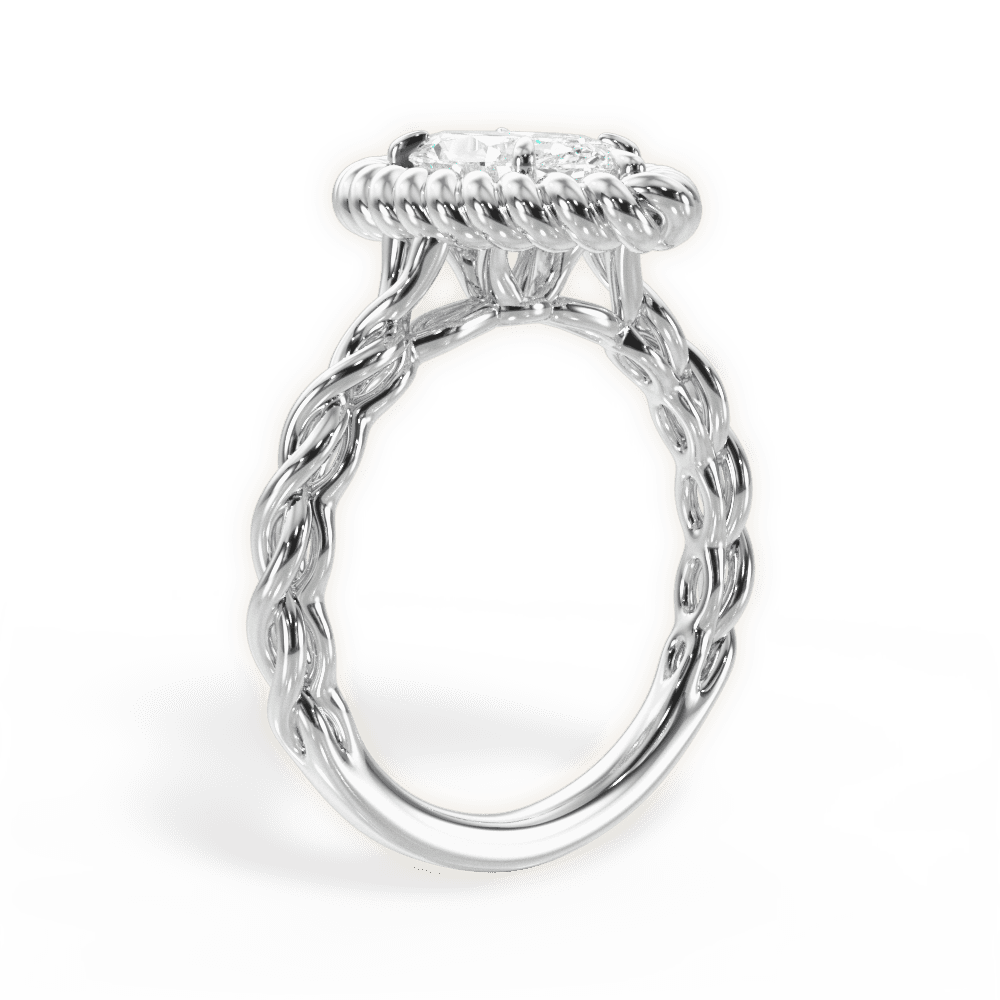 14kt White Gold/18kt White Gold/Platinum/marquise/front
