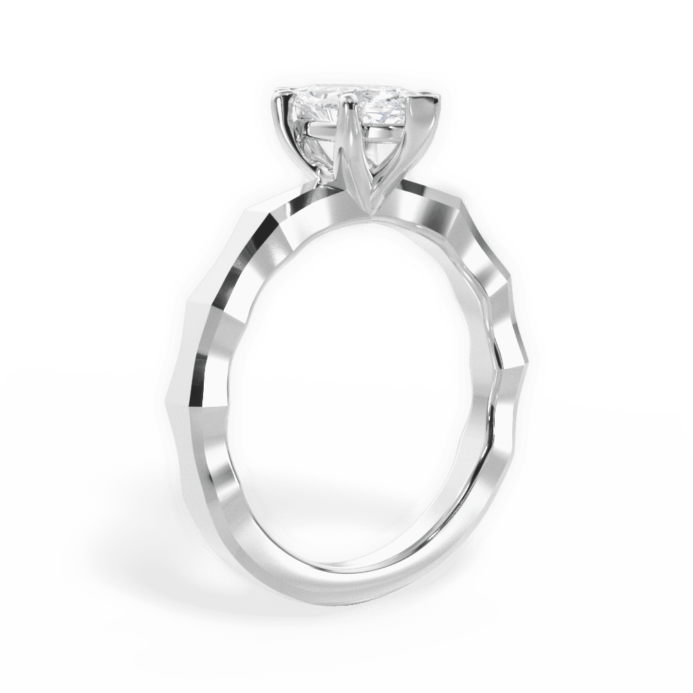 14kt White Gold/18kt White Gold/Platinum/marquise/front