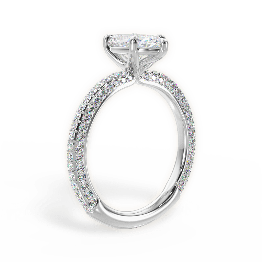 14kt White Gold/18kt White Gold/Platinum/marquise/front