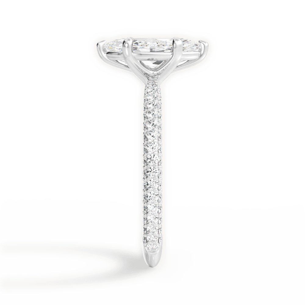 14kt White Gold/18kt White Gold/Platinum/marquise/perspective