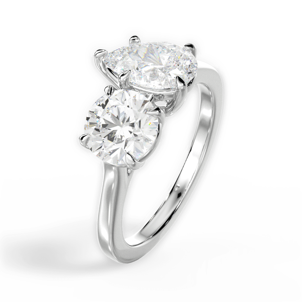 14kt White Gold/18kt White Gold/Platinum/pear/perspective