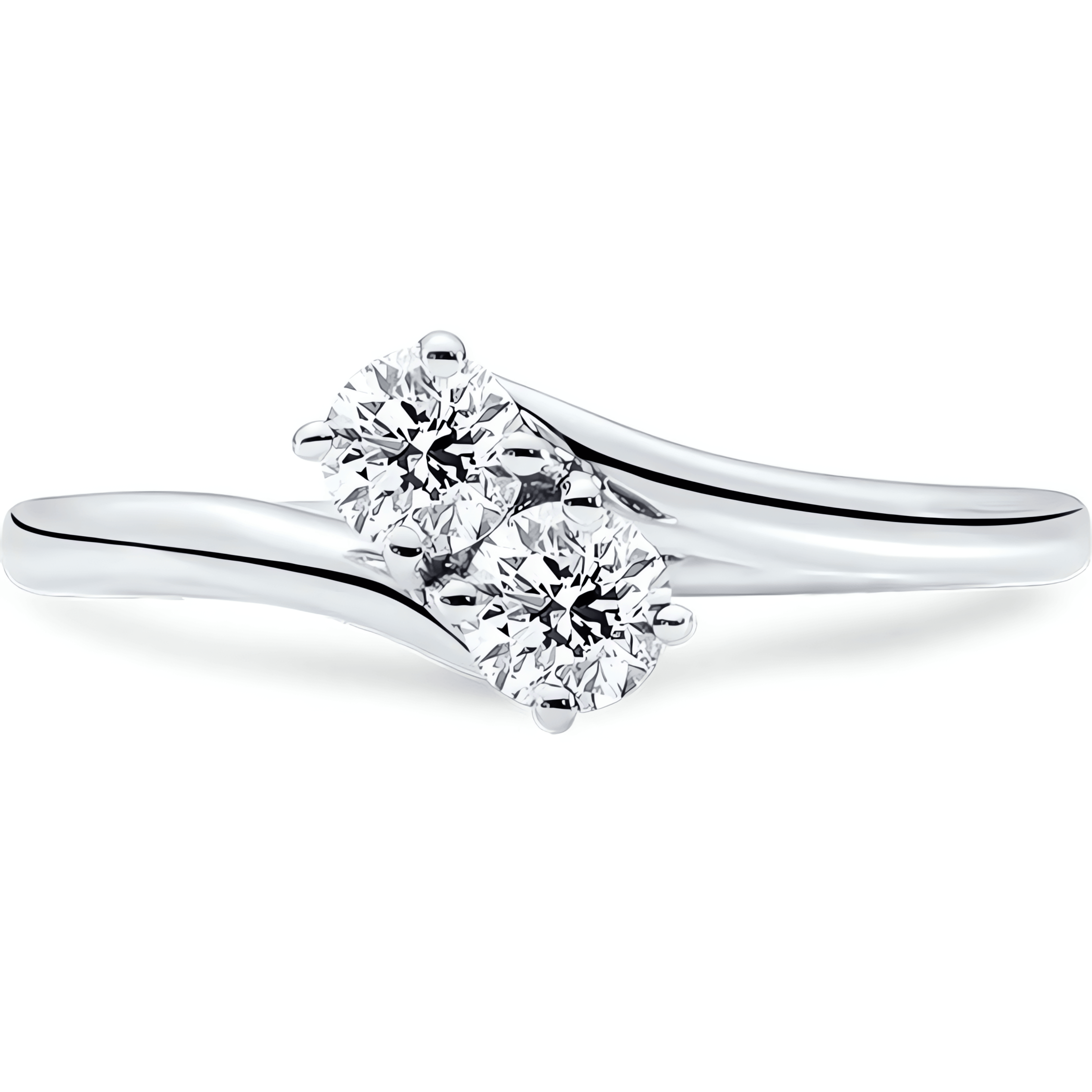 18kt White Gold/0.50 CTW/top