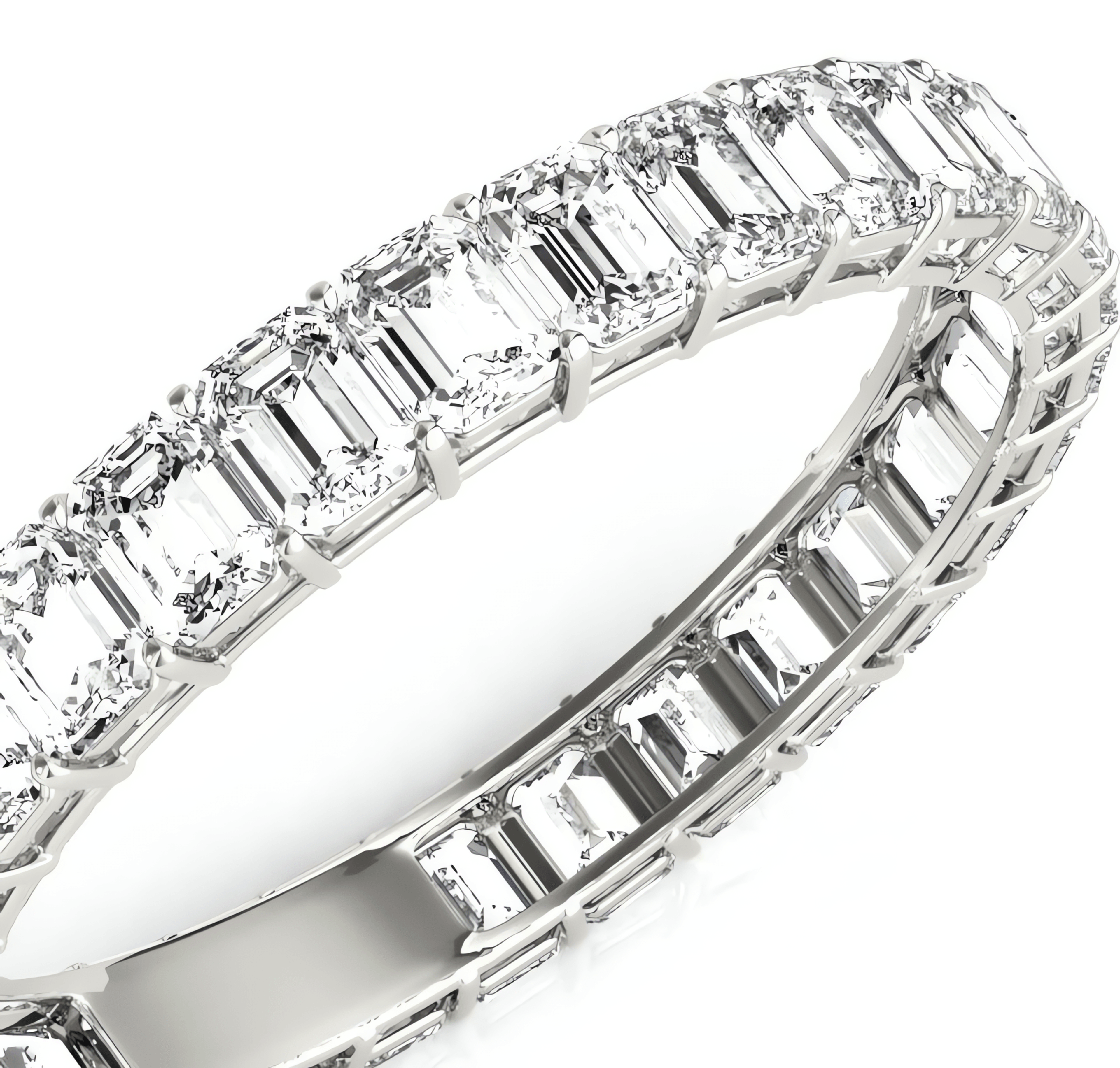 18kt White Gold/isometric/4/4.5/5/5.5/6/6.5/7/7.5/8