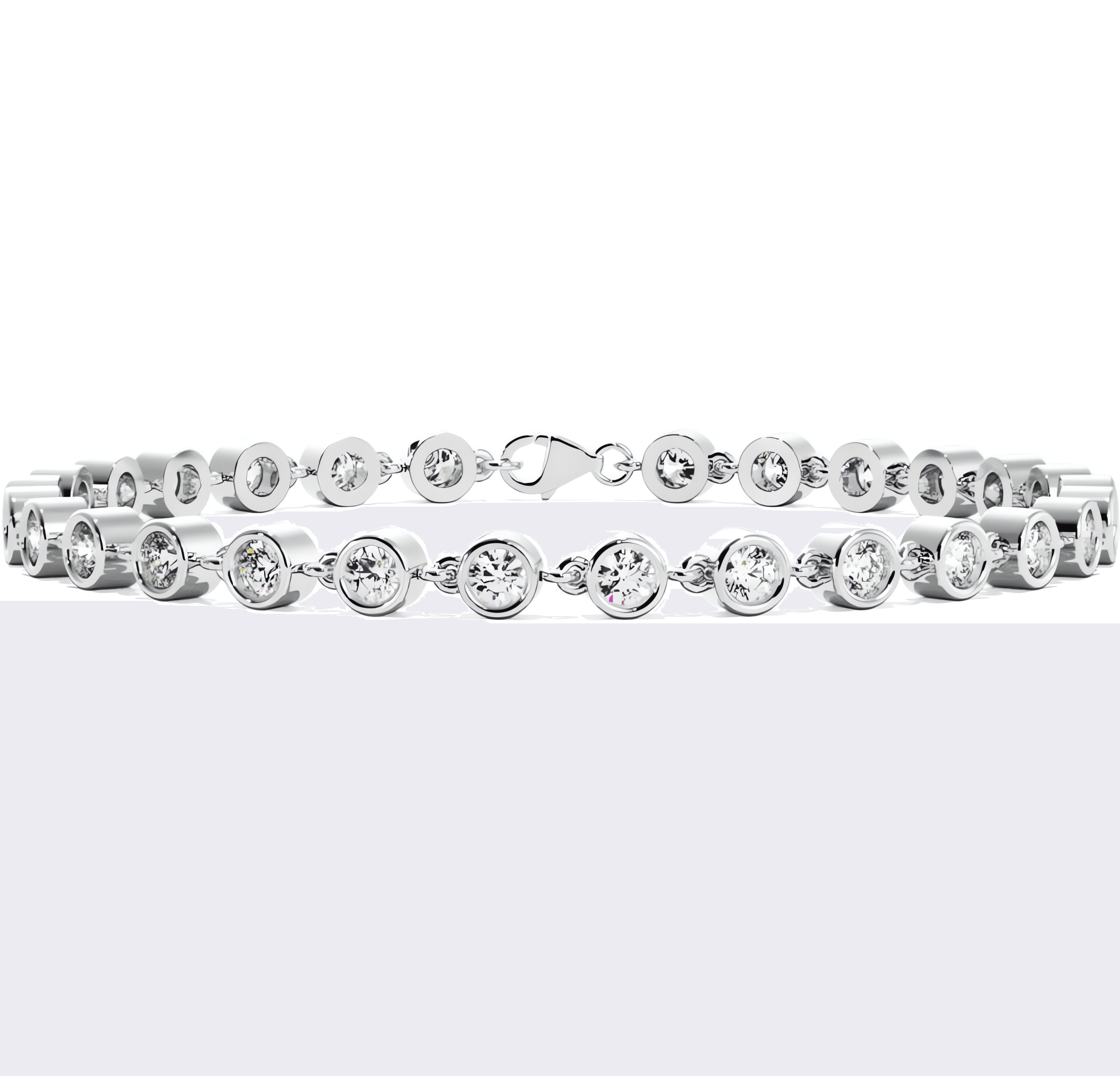 14kt white gold/18kt white gold/front