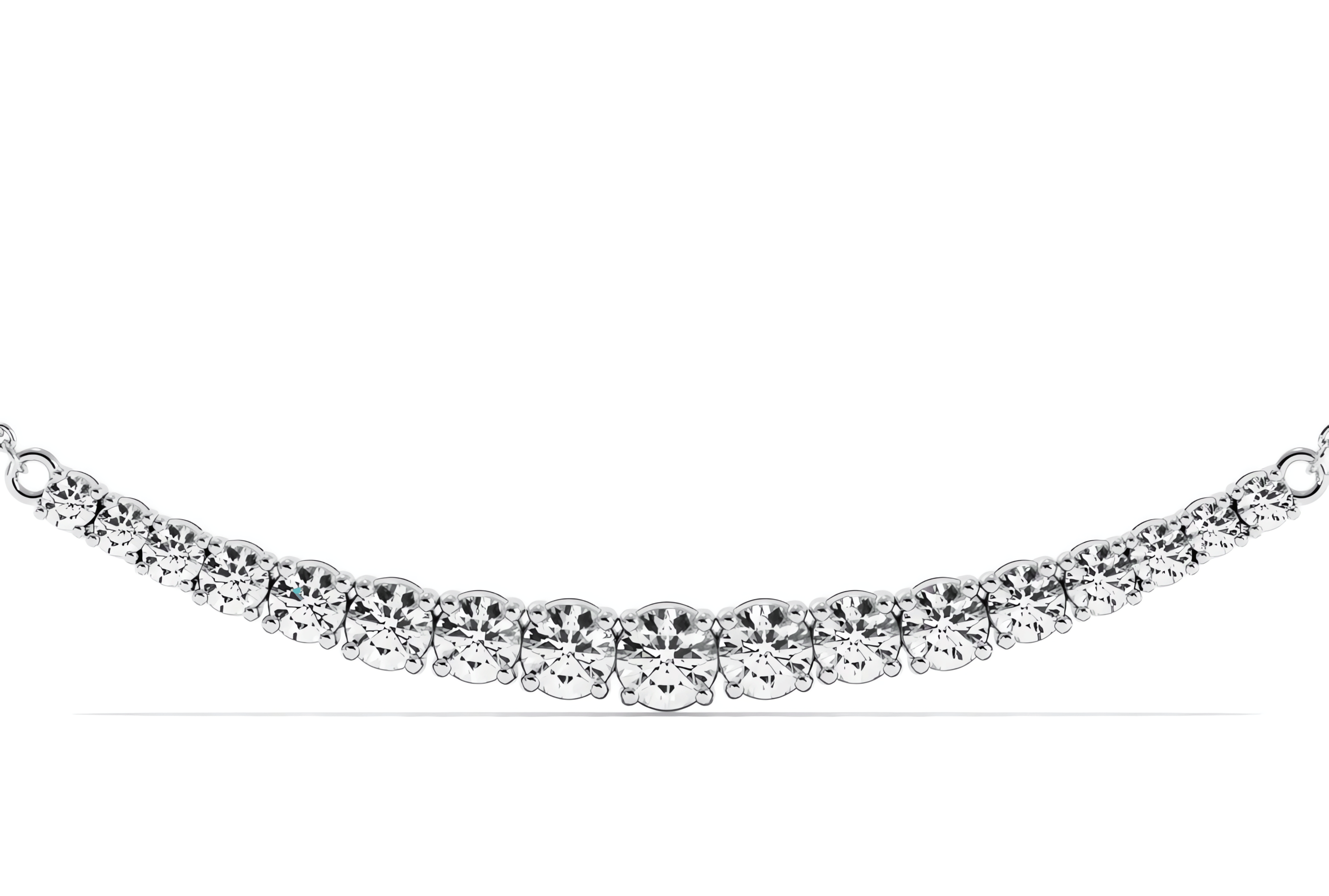 14kt white gold/18kt white gold/platinum/1.00 ctw/2.00 ctw/3.00 ctw/earth grown/lab grown/front