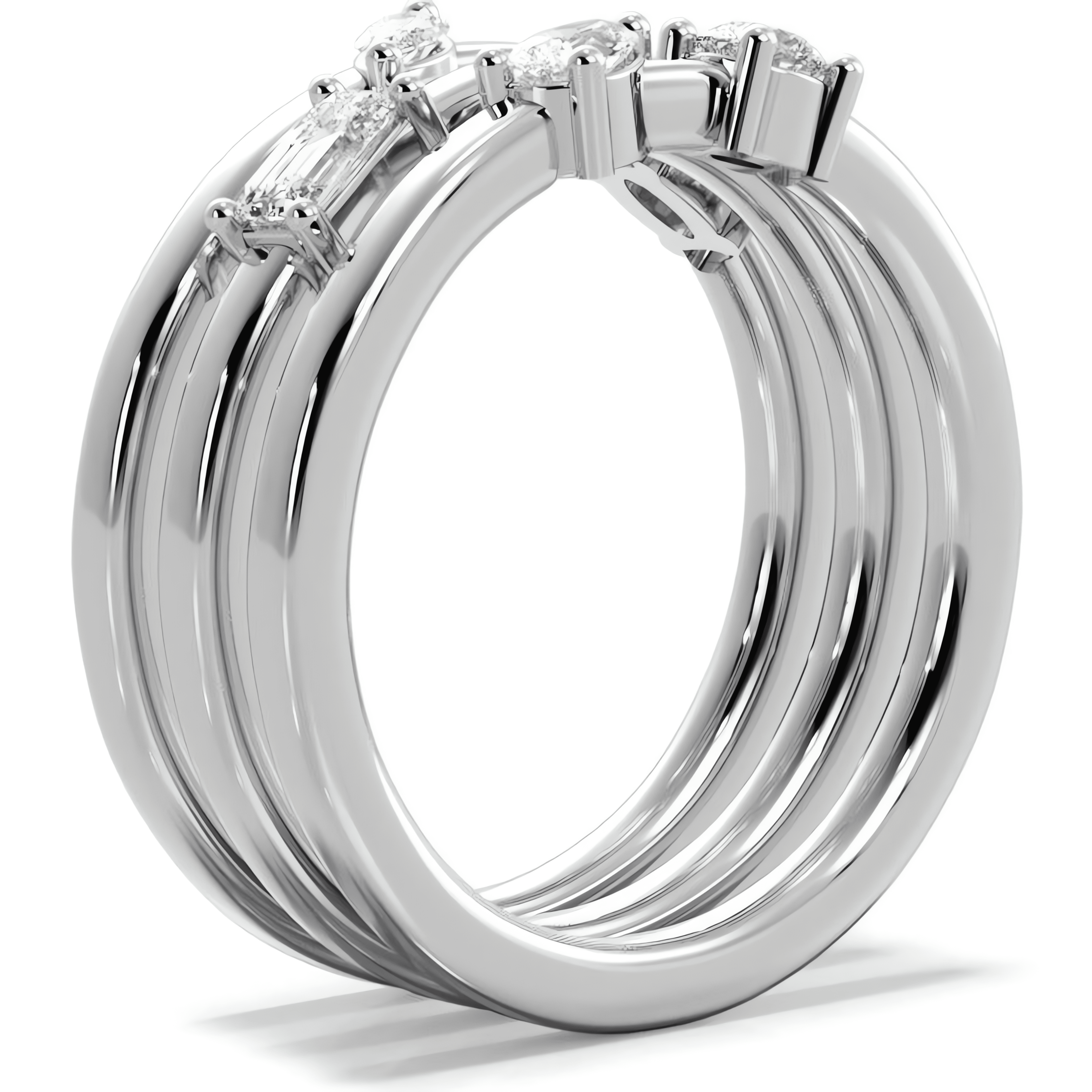 14KT WHITE GOLD/18KT WHITE GOLD/PLATINUM/EARTH GROWN/LAB GROWN/SIDE