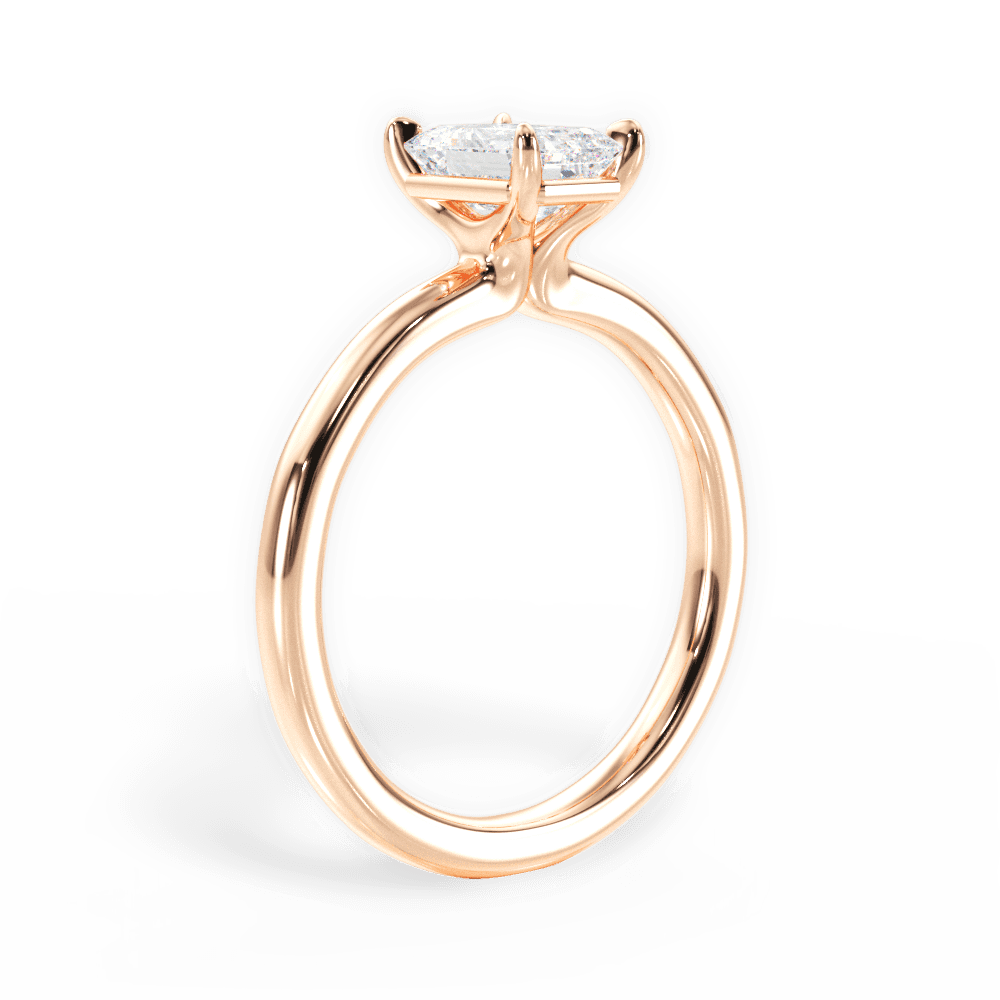 14kt Rose Gold/18kt Rose Gold/emerald/front