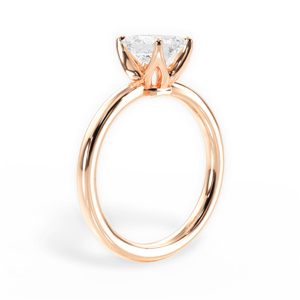 14kt Rose Gold/18kt Rose Gold/emerald/front