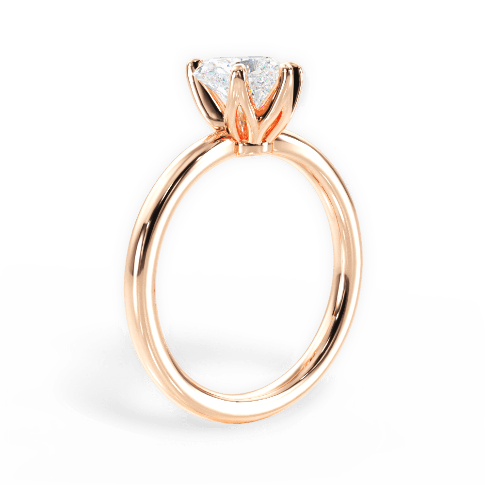 14kt Rose Gold/18kt Rose Gold/heart/front