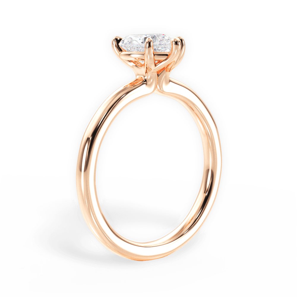 14kt Rose Gold/18kt Rose Gold/heart/front