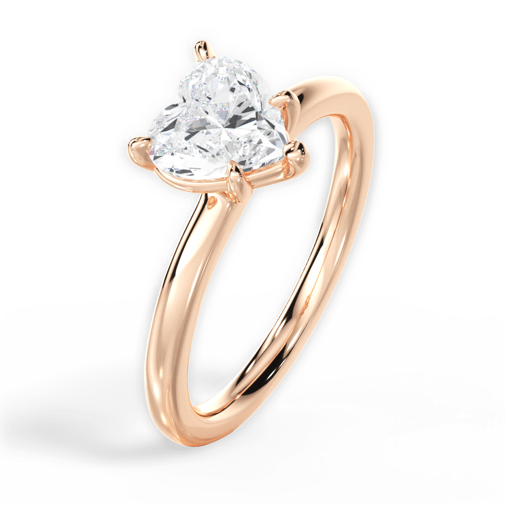 14kt Rose Gold/18kt Rose Gold/heart/perspective