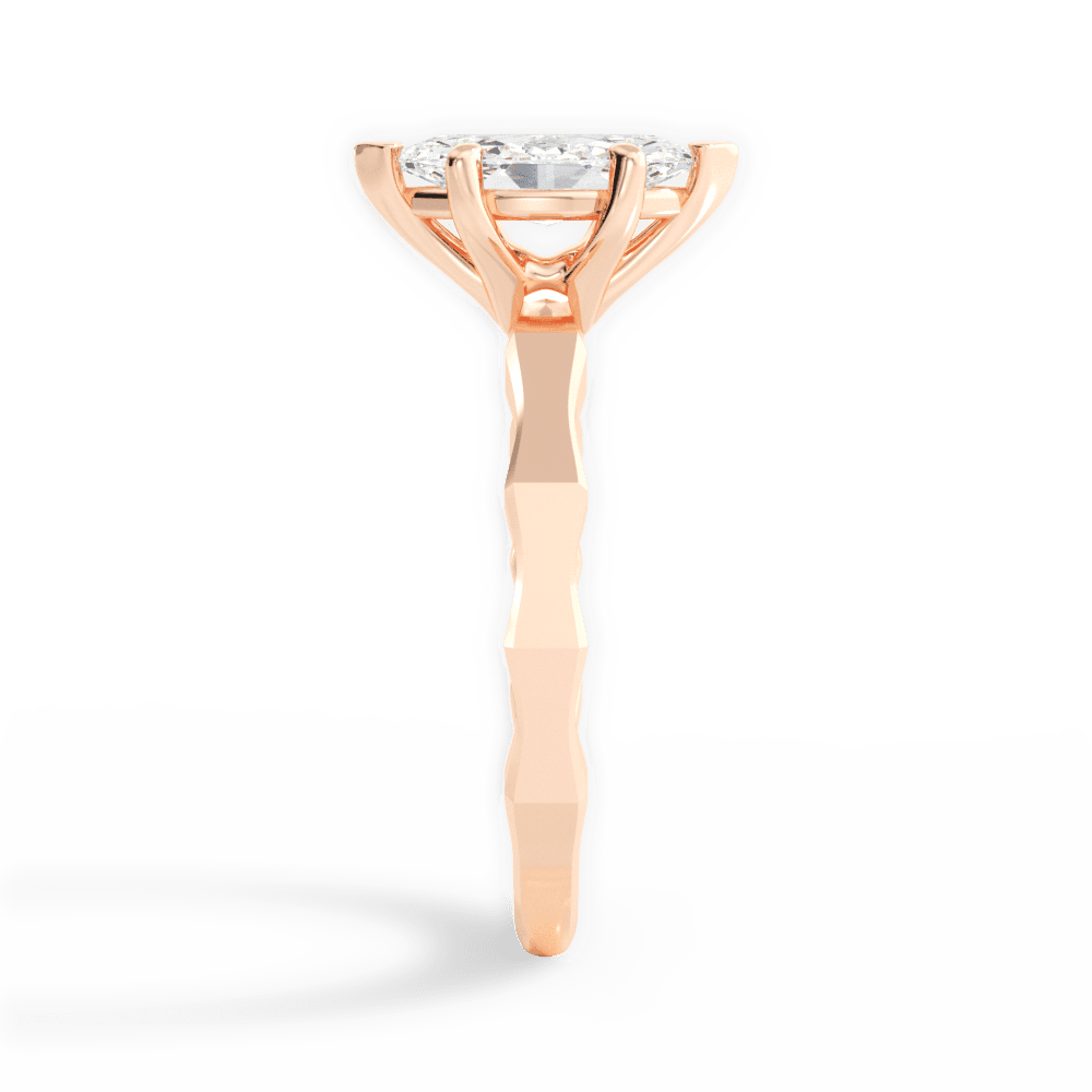 14kt Rose Gold/18kt Rose Gold/marquise/side