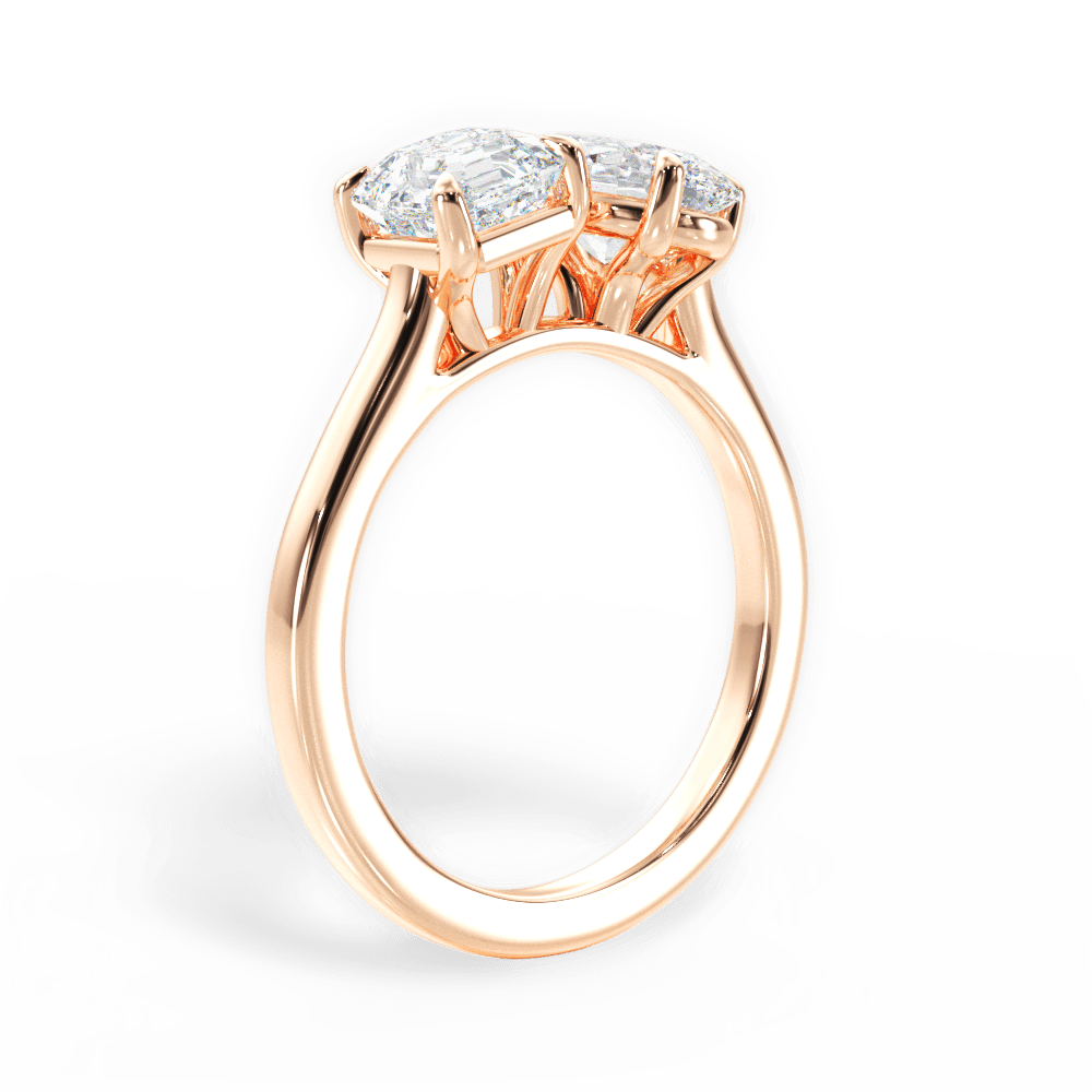 14kt Rose Gold/18kt Rose Gold/oval/front