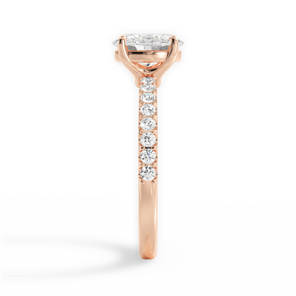 14kt Rose Gold/18kt Rose Gold/oval/perspective