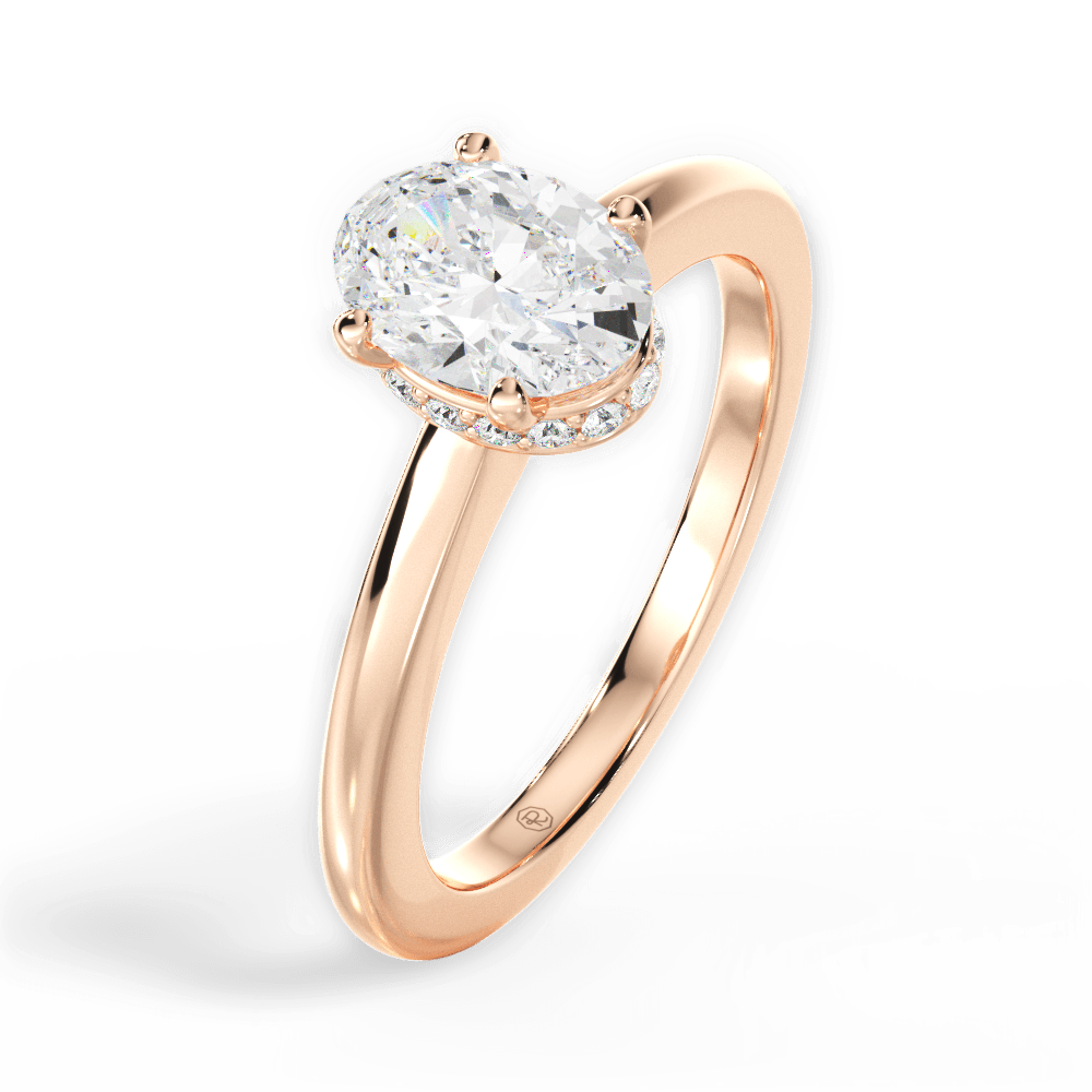 14kt Rose Gold/18kt Rose Gold/oval/perspective