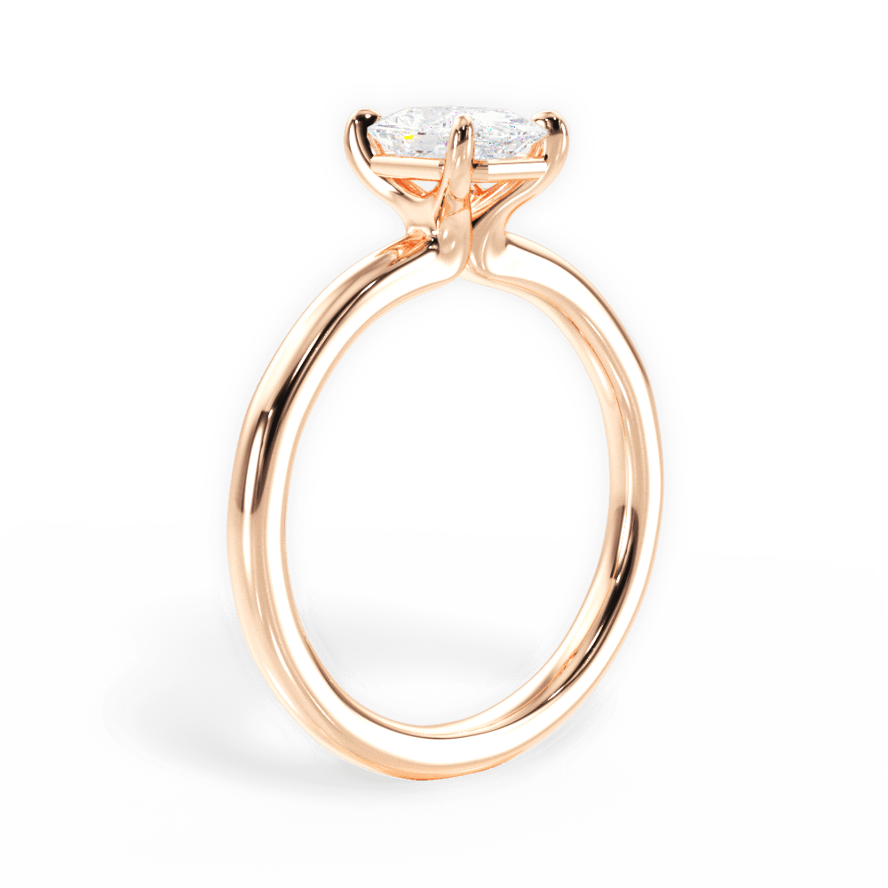 14kt Rose Gold/18kt Rose Gold/radiant/front