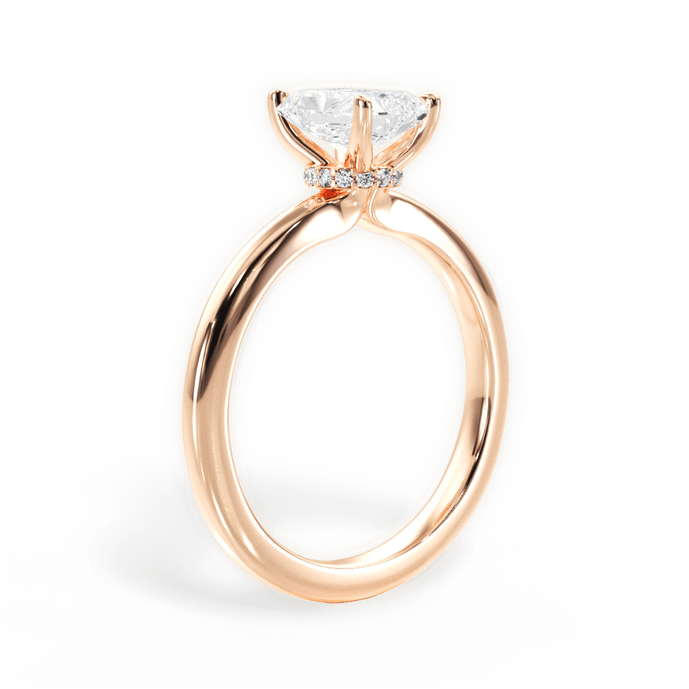 14kt Rose Gold/18kt Rose Gold/radiant/front