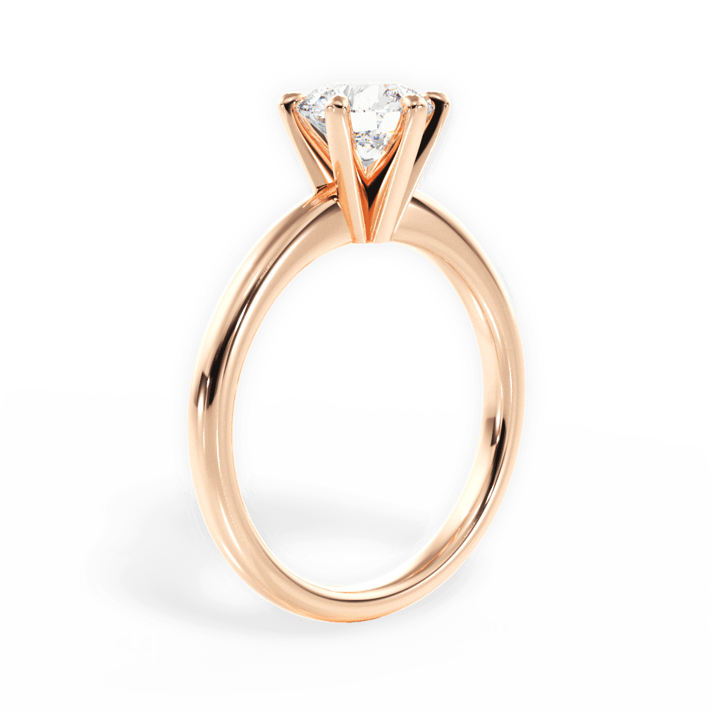 14kt Rose Gold/18kt Rose Gold/round/front