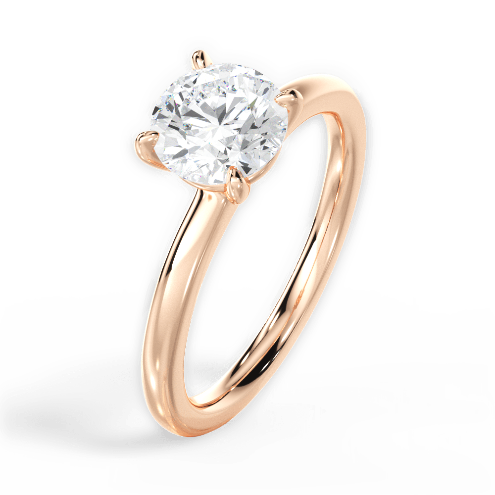 14kt Rose Gold/18kt Rose Gold/round/perspective