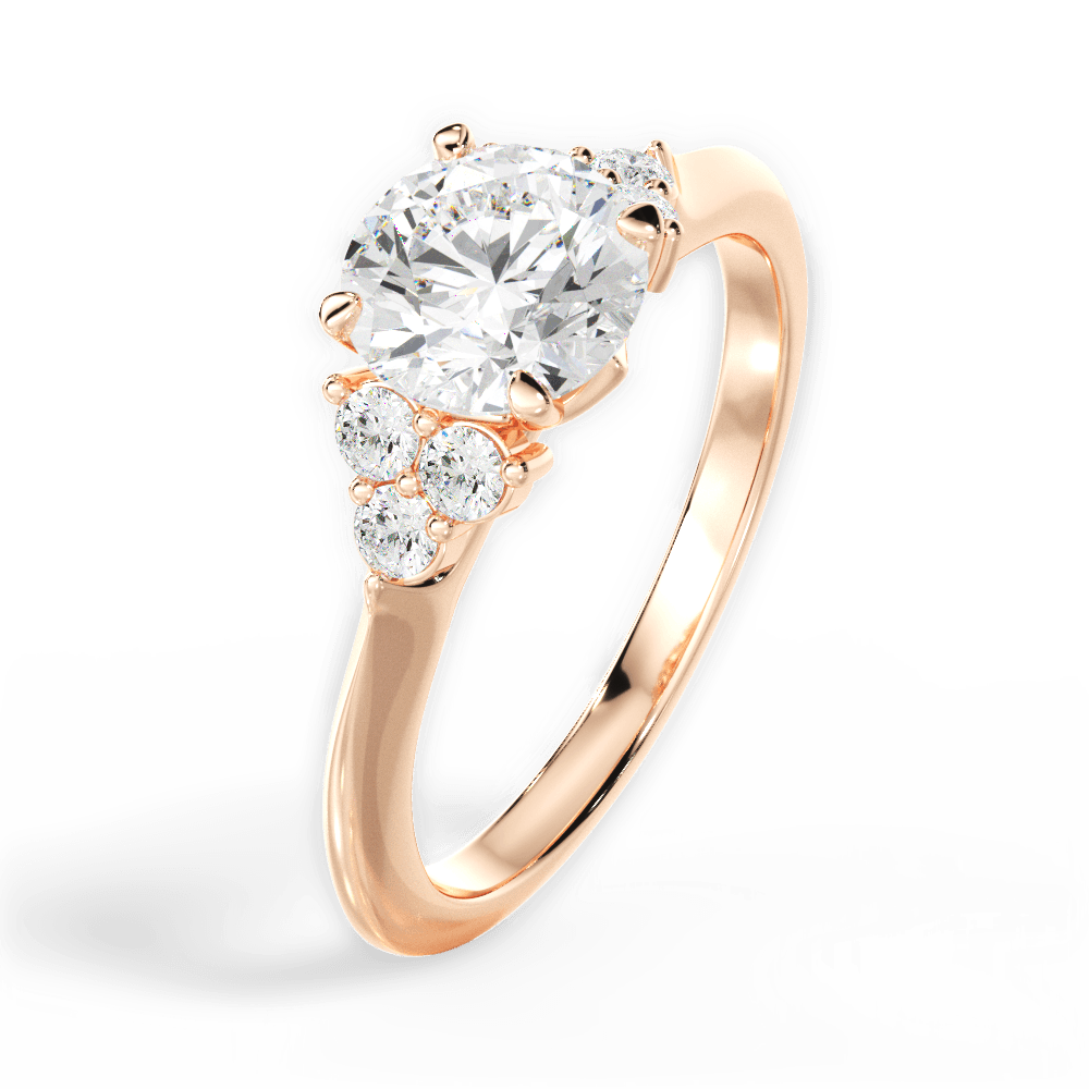 14kt Rose Gold/18kt Rose Gold/round/perspective