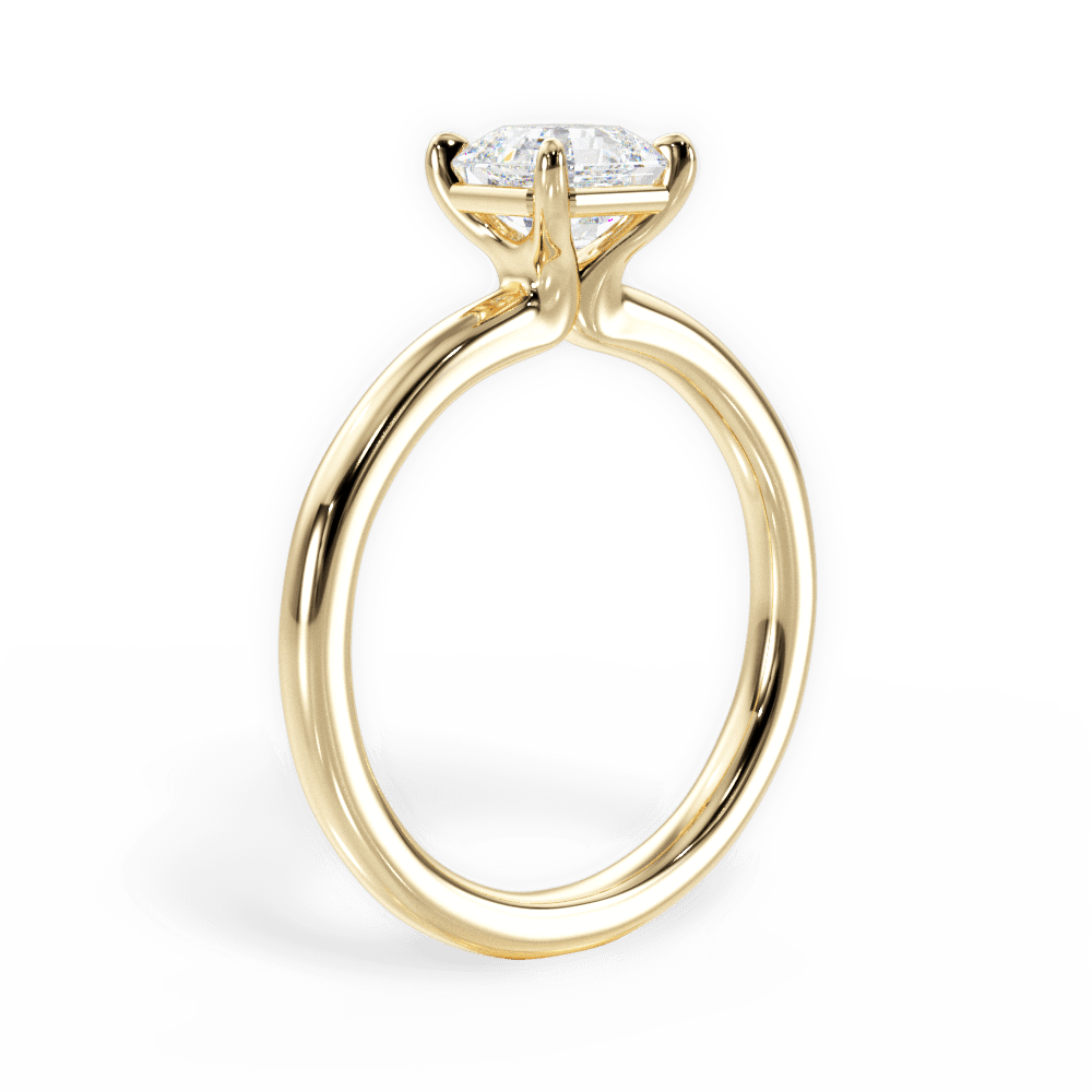 14kt Yellow Gold/18kt Yellow Gold/asscher/front