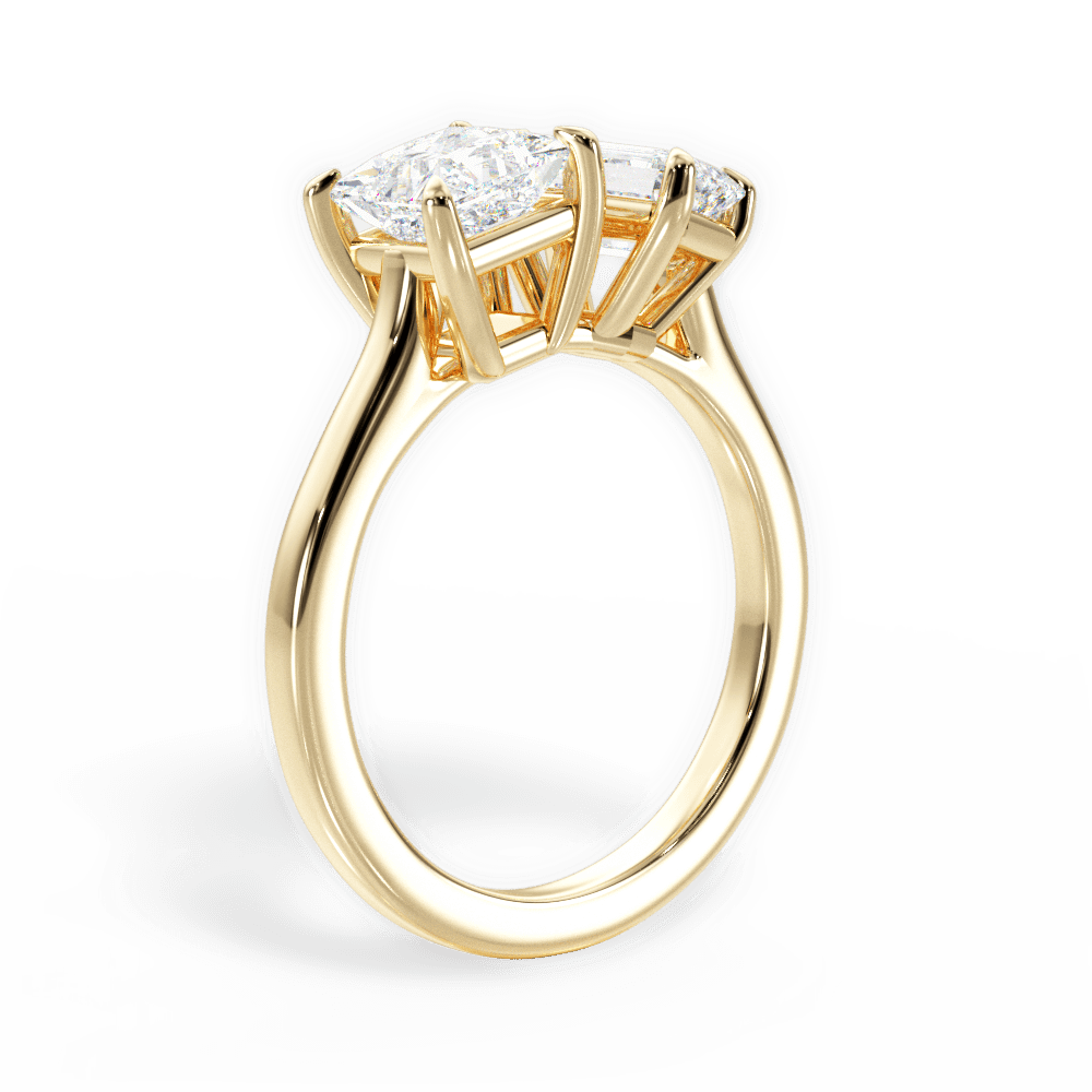 14kt Yellow Gold/18kt Yellow Gold/emerald/front