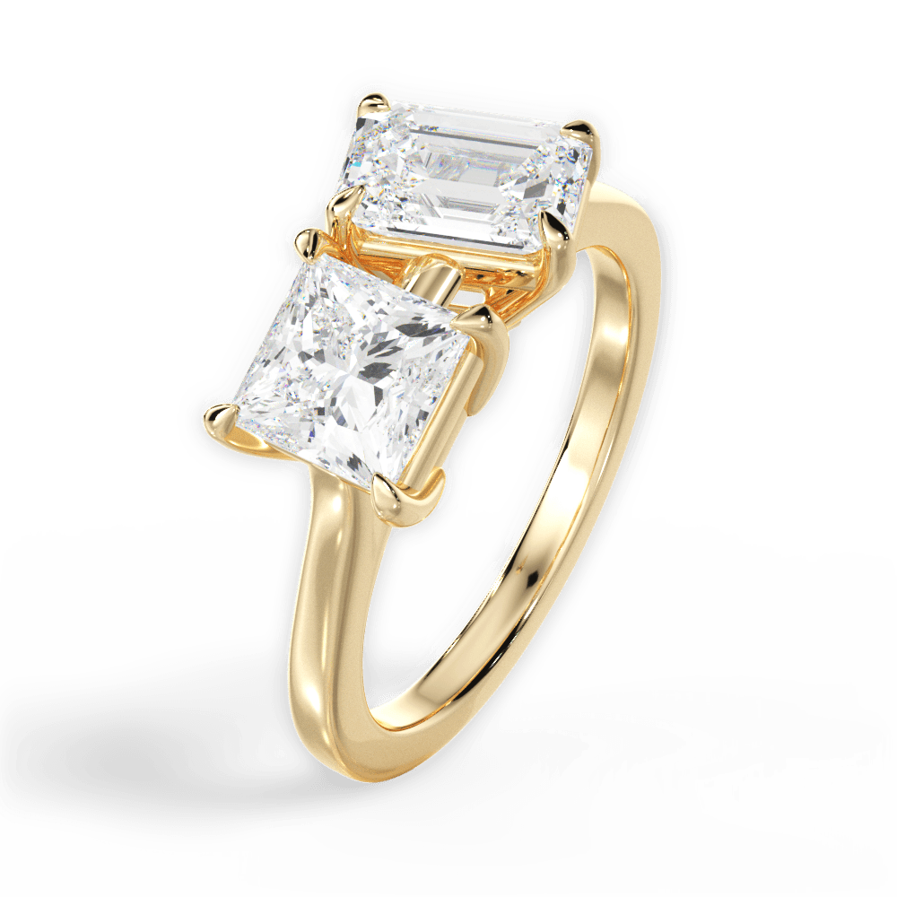 14kt Yellow Gold/18kt Yellow Gold/emerald/perspective