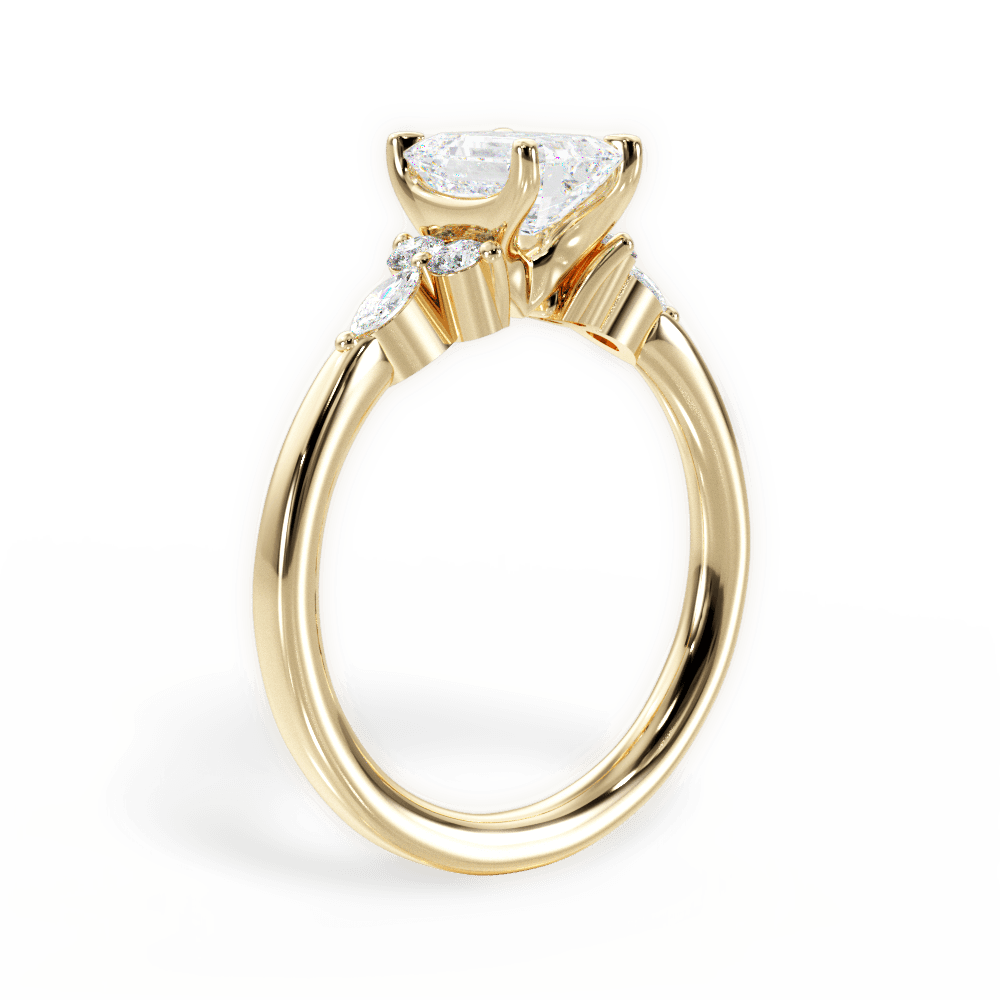 14kt Yellow Gold/18kt Yellow Gold/emerald/front