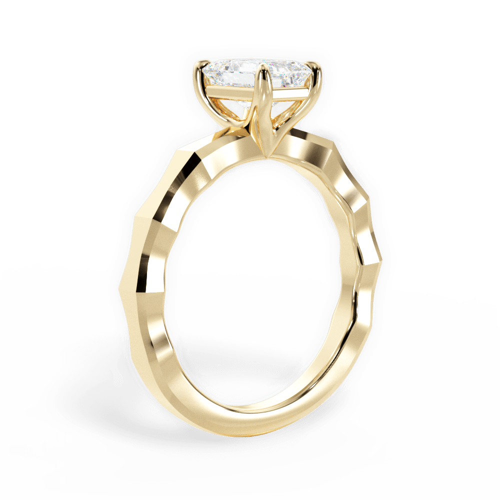 14kt Yellow Gold/18kt Yellow Gold/emerald/front