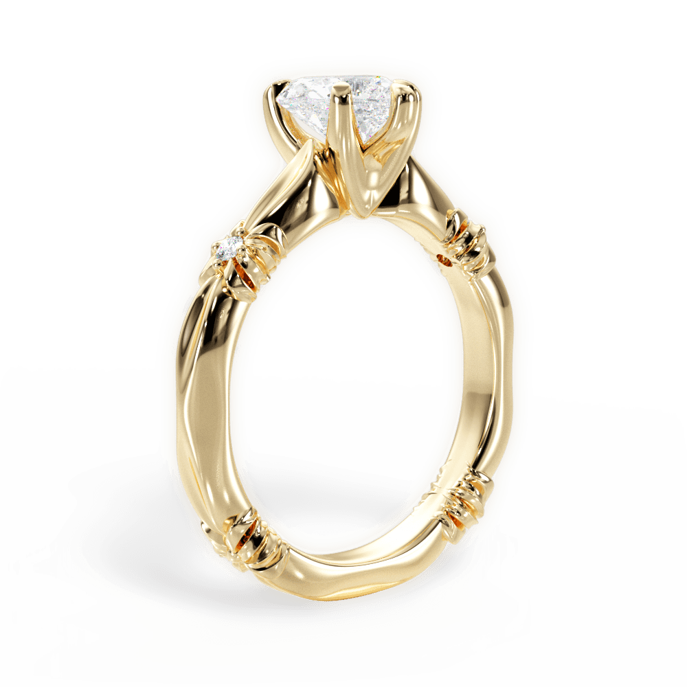 14kt Yellow Gold/18kt Yellow Gold/heart/front