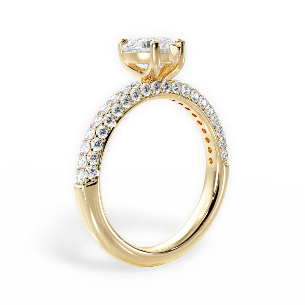 14kt Yellow Gold/18kt Yellow Gold/heart/front