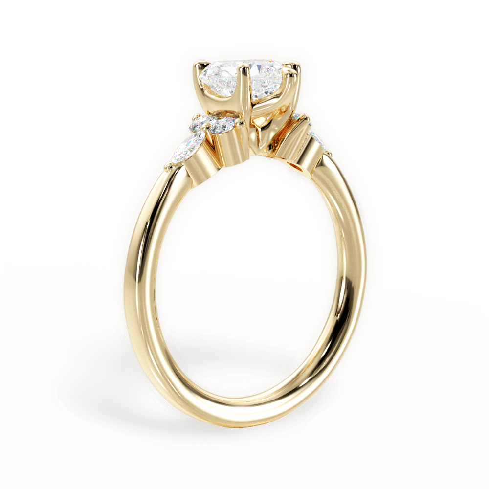 14kt Yellow Gold/18kt Yellow Gold/heart/front
