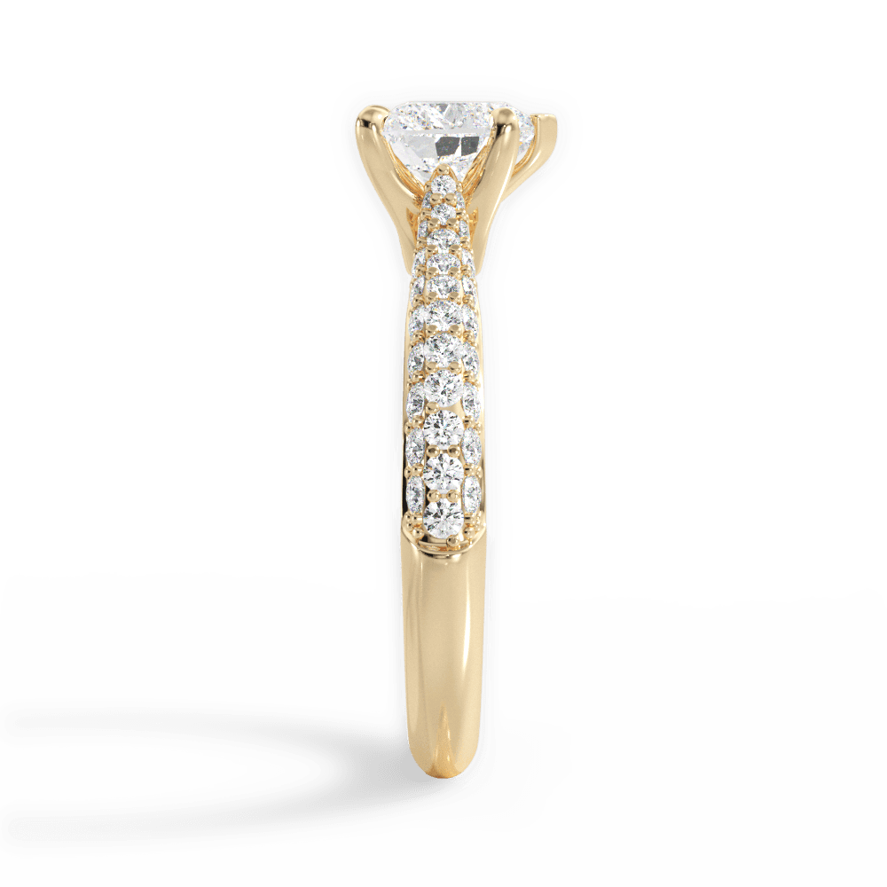 14kt Yellow Gold/18kt Yellow Gold/heart/side
