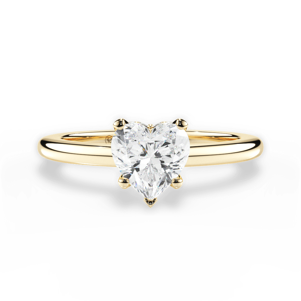 14kt Yellow Gold/18kt Yellow Gold/heart/top