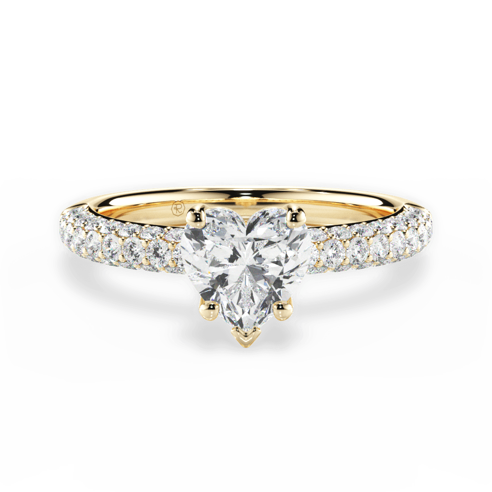 14kt Yellow Gold/18kt Yellow Gold/heart/top