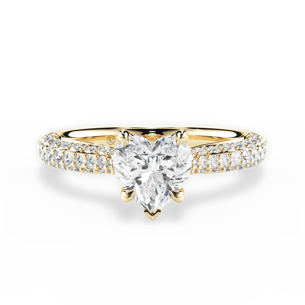 14kt Yellow Gold/18kt Yellow Gold/heart/top