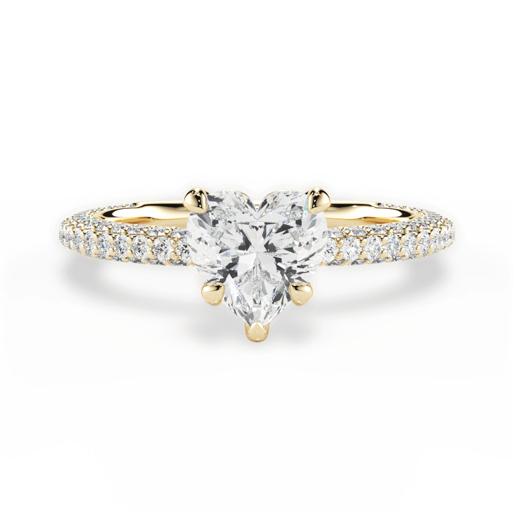 14kt Yellow Gold/18kt Yellow Gold/heart/top