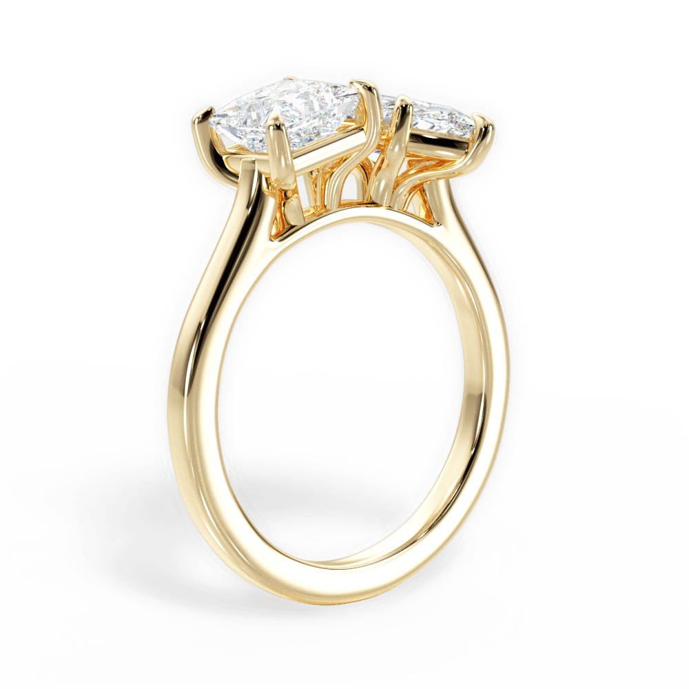 14kt Yellow Gold/18kt Yellow Gold/marquise/front