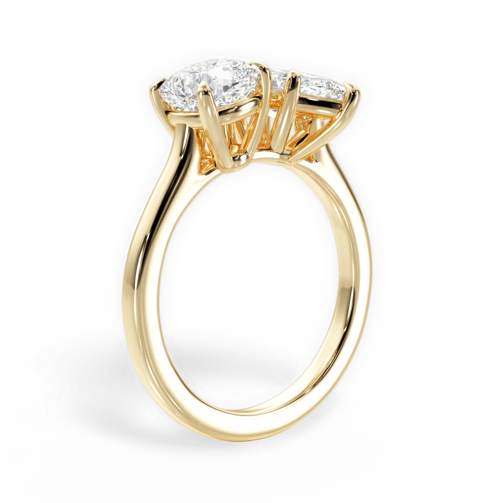14kt Yellow Gold/18kt Yellow Gold/marquise/front