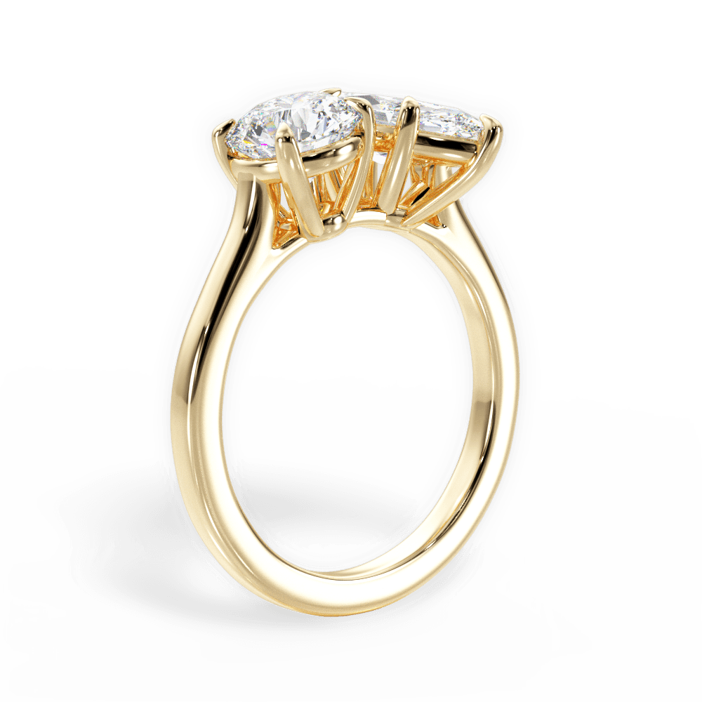 14kt Yellow Gold/18kt Yellow Gold/marquise/front